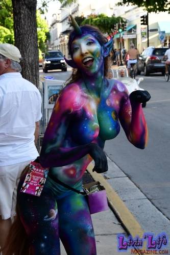 Vibrant Body Art and Elaborate Costumes at Fantasy Fest 2018, Key West