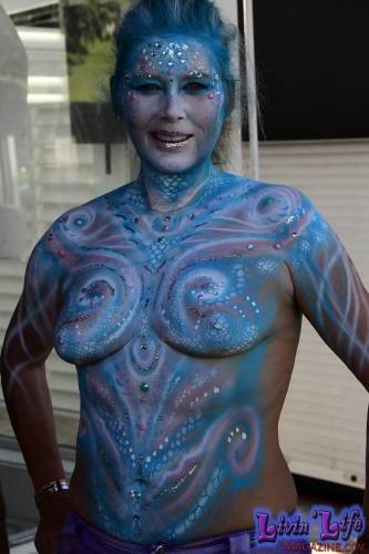 Vibrant Body Art and Elaborate Costumes at Fantasy Fest 2018, Key West