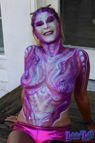 Vibrant Body Art and Elaborate Costumes at Fantasy Fest 2018, Key West