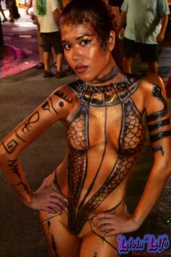 Vibrant Body Art and Elaborate Costumes at Fantasy Fest 2018, Key West