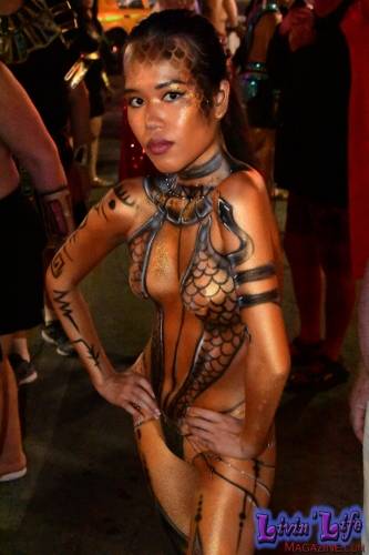 Vibrant Body Art and Elaborate Costumes at Fantasy Fest 2018, Key West