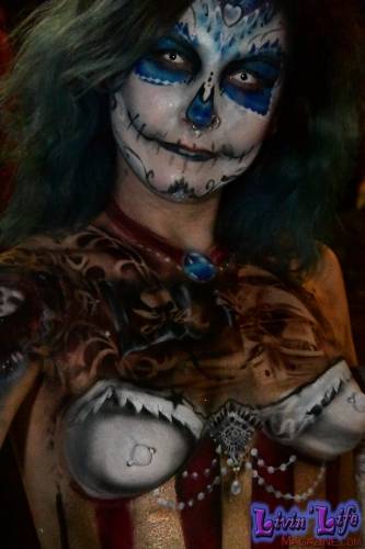 Vibrant Body Art and Elaborate Costumes at Fantasy Fest 2018, Key West