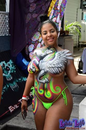 Vibrant Body Art and Elaborate Costumes at Fantasy Fest 2018, Key West