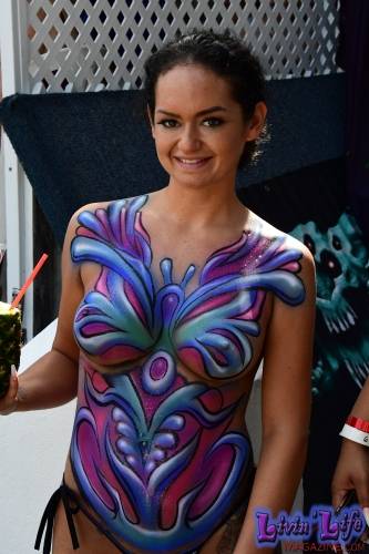 Vibrant Body Art and Elaborate Costumes at Fantasy Fest 2018, Key West