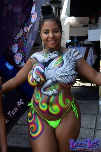 Vibrant Body Art and Elaborate Costumes at Fantasy Fest 2018, Key West