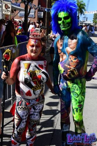 Vibrant Body Art and Elaborate Costumes at Fantasy Fest 2018, Key West