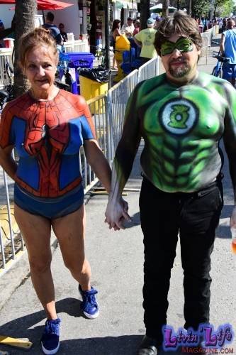 Vibrant Body Art and Elaborate Costumes at Fantasy Fest 2018, Key West
