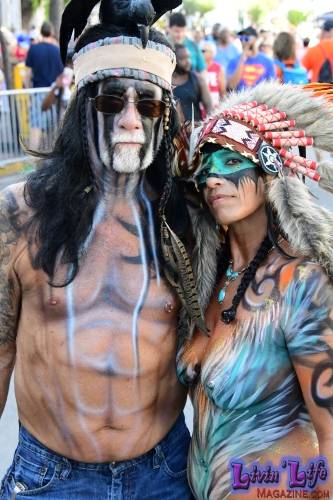 Vibrant Body Art and Elaborate Costumes at Fantasy Fest 2018, Key West