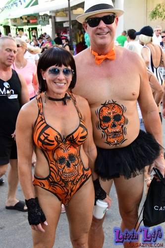 Vibrant Body Art and Elaborate Costumes at Fantasy Fest 2018, Key West