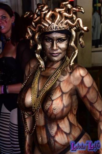 Vibrant Body Art and Elaborate Costumes at Fantasy Fest 2018, Key West