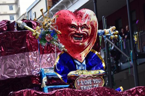 Krewe of Mid-City Parade at Mardi Gras 2018 in New Orleans
