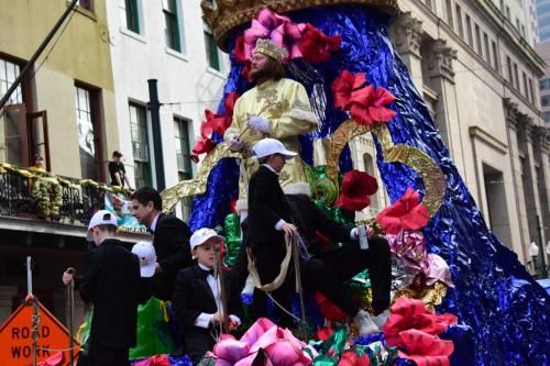Krewe of Mid-City Parade at Mardi Gras 2018 in New Orleans