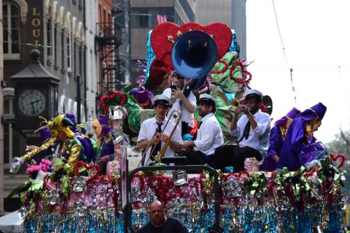 Krewe of Mid-City Parade at Mardi Gras 2018 in New Orleans