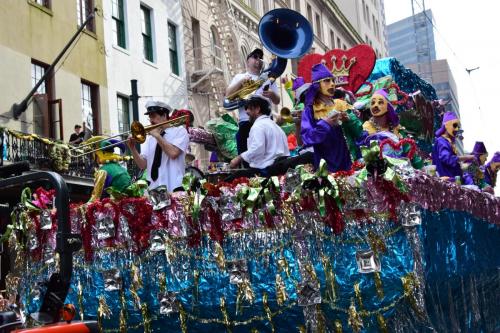 Krewe of Mid-City Parade at Mardi Gras 2018 in New Orleans