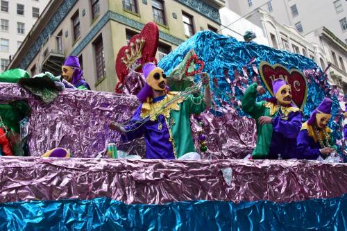 Krewe of Mid-City Parade at Mardi Gras 2018 in New Orleans