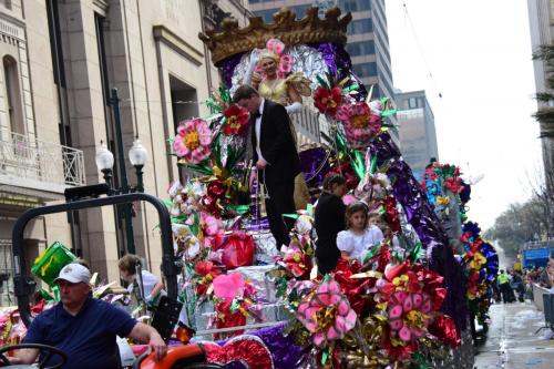 Krewe of Mid-City Parade at Mardi Gras 2018 in New Orleans