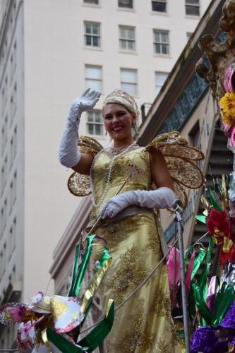 Krewe of Mid-City Parade at Mardi Gras 2018 in New Orleans