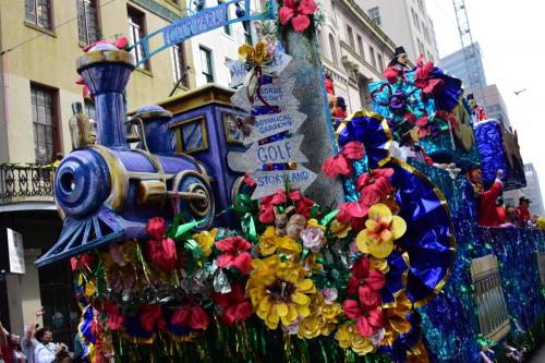Krewe of Mid-City Parade at Mardi Gras 2018 in New Orleans