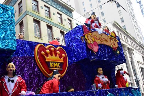 Krewe of Mid-City Parade at Mardi Gras 2018 in New Orleans