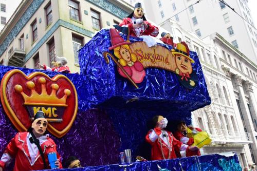 Krewe of Mid-City Parade at Mardi Gras 2018 in New Orleans