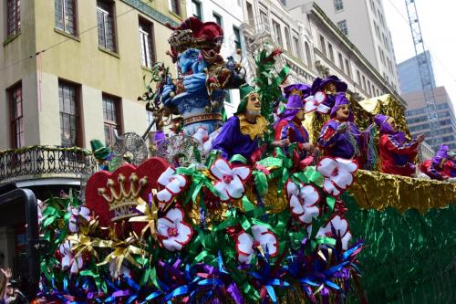 Krewe of Mid-City Parade at Mardi Gras 2018 in New Orleans