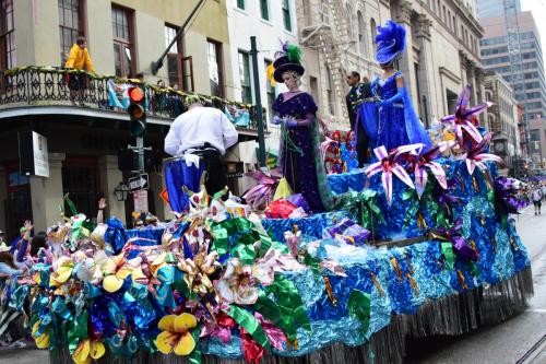 Krewe of Mid-City Parade at Mardi Gras 2018 in New Orleans