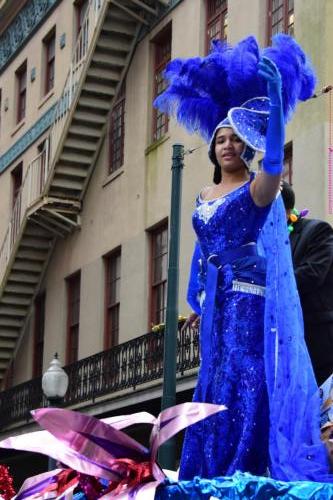 Krewe of Mid-City Parade at Mardi Gras 2018 in New Orleans