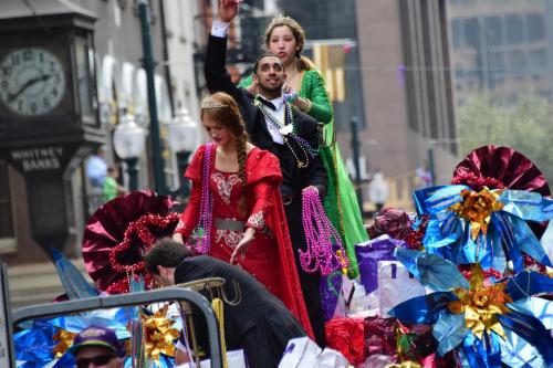 Krewe of Mid-City Parade at Mardi Gras 2018 in New Orleans