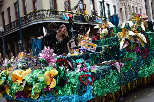 Krewe of Mid-City Parade at Mardi Gras 2018 in New Orleans