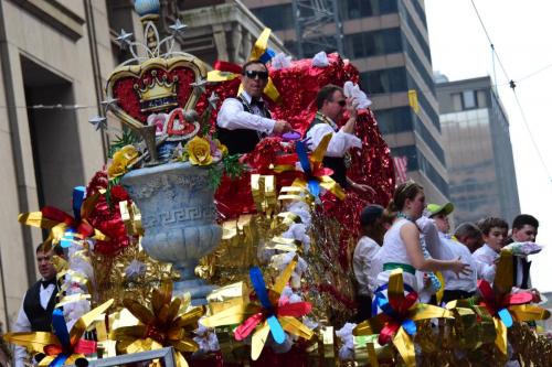 Krewe of Mid-City Parade at Mardi Gras 2018 in New Orleans