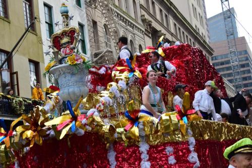 Krewe of Mid-City Parade at Mardi Gras 2018 in New Orleans