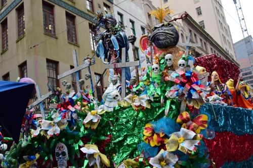 Krewe of Mid-City Parade at Mardi Gras 2018 in New Orleans