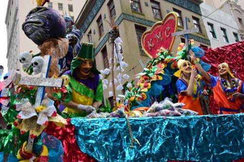 Krewe of Mid-City Parade at Mardi Gras 2018 in New Orleans