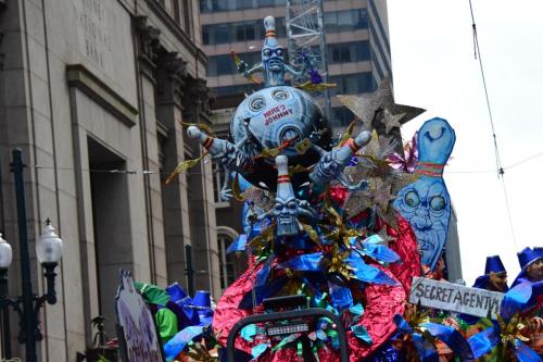 Krewe of Mid-City Parade at Mardi Gras 2018 in New Orleans