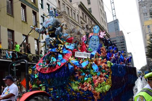 Krewe of Mid-City Parade at Mardi Gras 2018 in New Orleans