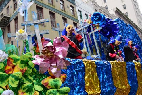 Krewe of Mid-City Parade at Mardi Gras 2018 in New Orleans