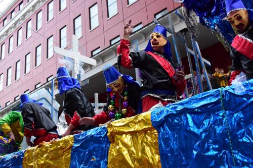 Krewe of Mid-City Parade at Mardi Gras 2018 in New Orleans