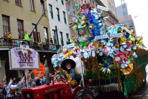 Krewe of Mid-City Parade at Mardi Gras 2018 in New Orleans