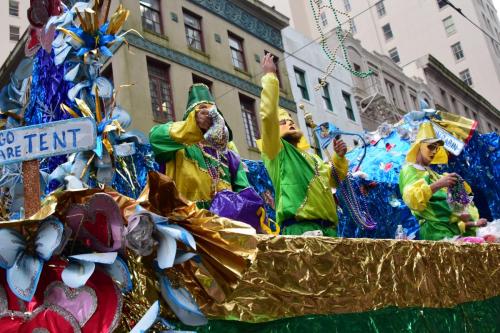 Krewe of Mid-City Parade at Mardi Gras 2018 in New Orleans