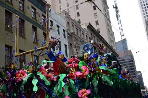 Krewe of Mid-City Parade at Mardi Gras 2018 in New Orleans