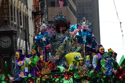 Krewe of Mid-City Parade at Mardi Gras 2018 in New Orleans