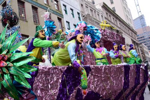 Krewe of Mid-City Parade at Mardi Gras 2018 in New Orleans