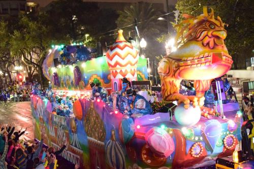 Krewe of Bacchus Parade - Mardi Gras 2018 0115