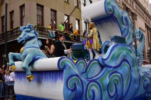 Krewe of Okeanos Parade at Mardi Gras 2018 in New Orleans