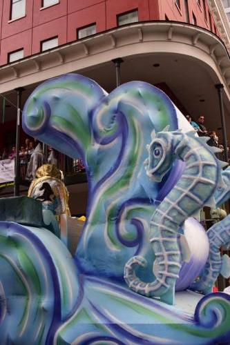 Krewe of Okeanos Parade at Mardi Gras 2018 in New Orleans