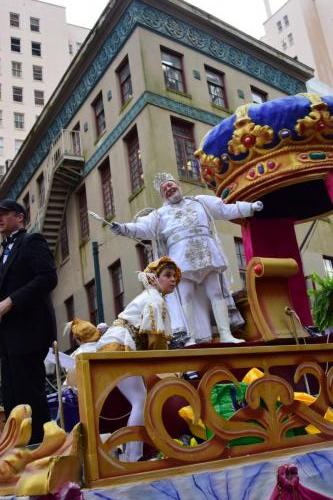 Krewe of Okeanos Parade at Mardi Gras 2018 in New Orleans