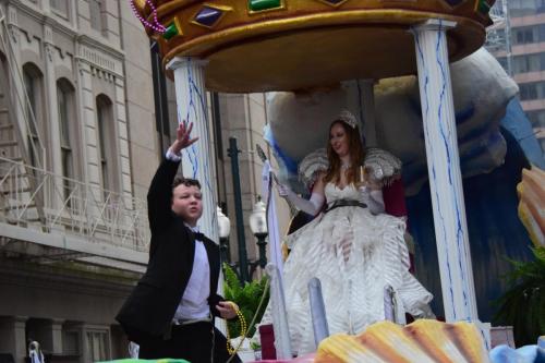Krewe of Okeanos Parade at Mardi Gras 2018 in New Orleans