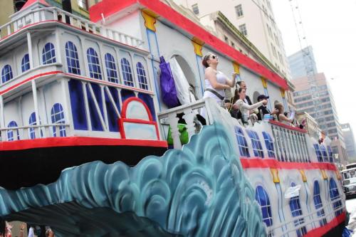 Krewe of Okeanos Parade at Mardi Gras 2018 in New Orleans