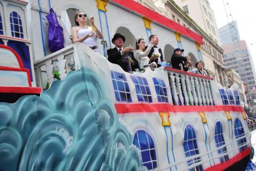 Krewe of Okeanos Parade at Mardi Gras 2018 in New Orleans