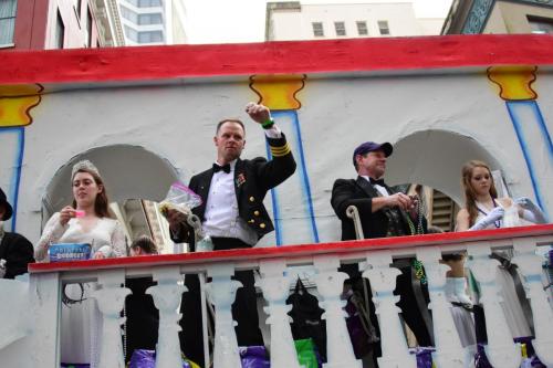 Krewe of Okeanos Parade at Mardi Gras 2018 in New Orleans